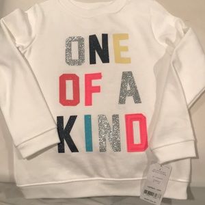 “One of a kind” sweatshirt